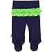 NFL Girls Long Sleeve Bodysuit, Footed Pant & Cap Set (3 Piece)