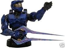 HALO 3 MASTER CHIEF DELUXE COLLECTIBLE MINI BUST- BLUE SPARTAN