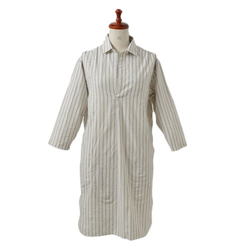 (スロウサイド)Slow Side ワークストライプチュニック７分丈