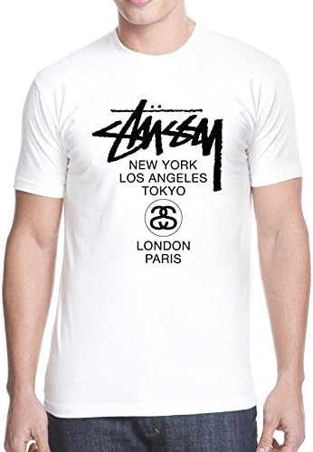 Stussy Personality Cool White Men's T-Shirt, [Stussy] Stussy T-Shirt