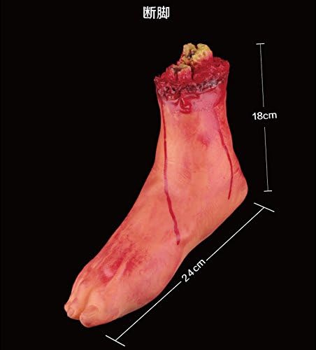 3 Pcs x Cut Off Bloody Fake Latex Lifesize Arm Hand, Broken Leg