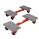 Roberts 10-575 Heavy Cargo Moving Dollies with 1,000-Pound Capacity and Ball Bearing Wheels, 2-Pack