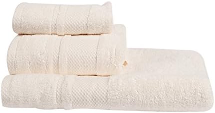 Adivik Home Decorative St. Tropez Towel and Bath Mat Set 4 pc set Ivory