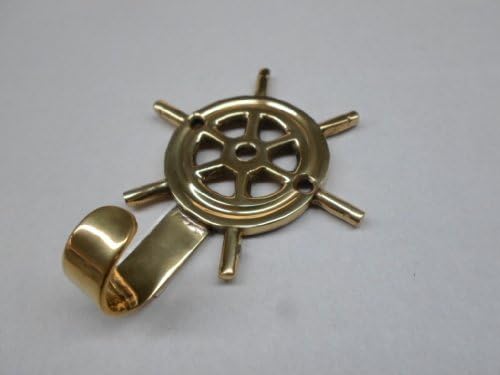 Brass Ship Wheel Coat Hook