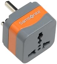 Samsonite Grounded Adaptor Plug - India, parts of South Africa