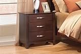 Crawford Furniture Urban Simplicity Three Drawer Night Stand - Dark Maple