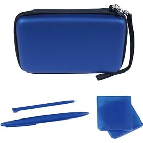 Traveller Kit deluxe 5 en 1 pour Nintendo DSi XL - bleu
