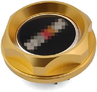 Gold Billet Aluminum Auto Engine Oil Filler Cap Fuel Tank Cover Ralliart Logo Fit for JDM Mitsubishi EVO4,5,6