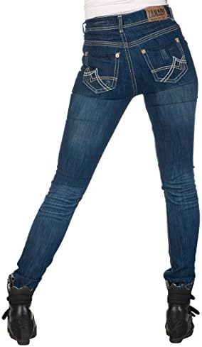 Zana Di High Waist 2 Button Jean Dark Blue 3