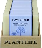 Lavender 100% Pure & Natural Aromatherapy Herbal Soap- 4 oz each- Pack of 6