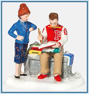 Snow Village Homework Cant Wait Accessory Snow Village Homework Cant Wait Accessory
