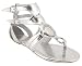 Metallic Chain Ring Gladiator Sandal