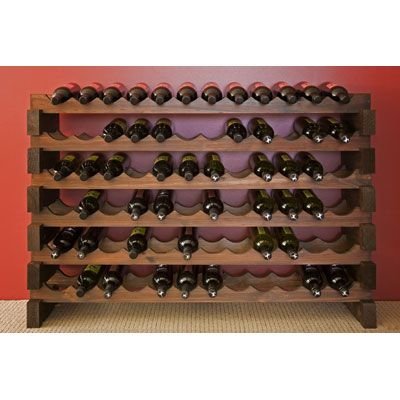 Modularack Wine Rack 72 Dark Stain