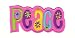 Produkt-Bild: Aufn&auml;her B&uuml;gelbild Aufb&uuml;gler Iron on Patches Applikation Love Liebe Peace Hippie Pink