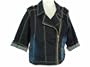 Baby Phat Plus Size Jacket, Denim Zip Front Blazer lindsay wash 3X