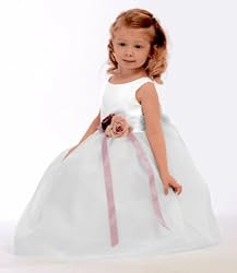 Brand New Sara Lene Flower Girl Wedding Silk Top White Dress From Baby to Teens