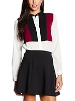 Palmetto Blusa (Crudo / Burdeos)