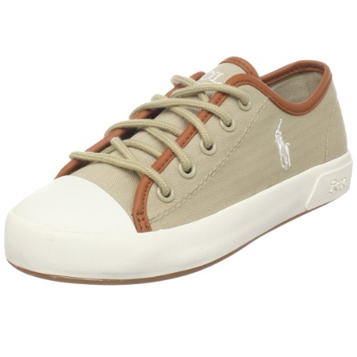 Polo by Ralph Lauren Kids' Ferguson Low Fashion Shoe,Khaki Herring Bone,11 M US Little Kid