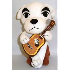 Official Nintendo Animal Crossing Plush Stuffed Toy - 7 Totakeke K.K. Slider Guitar Dog... by San-ei