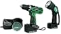 Hitachi DS14DVF3 14.4-volt Ni-Cad 3/8-inch Cordless Drill/Driver Kit