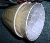 25, NEW, OFF-WHITE, LIGHT BEIGE, CHANDELIER, or, CANDLE LIGHTS, CLIP-ON, LAMP SHADE, fits, CANDELABRA BULBS, NEW, HEAVY DUTY, LIGHT TAN, LAMP SHADE, with, DOUBLED, FABRIC, CORD, with a, WHITE LINING, for, UPDATING YOUR HOME, LIGHT, SHADE, is 3