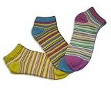 Produkt-Bild: Socks4Clogs Gr.37-42, 3 Pair, gelb-t&uuml;rkies-pink, Sneekers