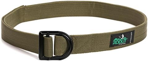 RodutTM Survival Tactical Belt Military Belt CQB (OD Green, X-Large)