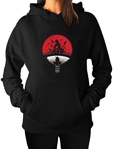 Woman's Sasuke Pullover Hoodie Sweatshirts M Black hot