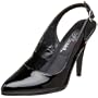 Pleaser Women's Vanity-317 Slingback Pump,Black Patent,11 M US