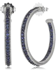 Judith Ripka "Ambrosia" Pave Hoop Earrings