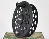 Fly Logic Premium Series Fly Fishing Fly Reel Spool FLP890S/C 8 - 9 - 10 Line Weight Aluminum Disc Drag Flyreel Spool - Charcoal Color