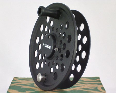 Fly Logic Premium Series Fly Fishing Fly Reel Spool FLP890S/C 8 - 9 - 10 Line Weight Aluminum Disc Drag Flyreel Spool - Charcoal Color