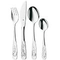 WMF 1289629990 Kinderbesteck 4-teilig Tierwelt