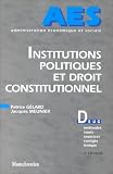 Institutions politiques et droit constitutionnel