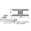 H-Shaped Single Cast Iron Burner L-Shaped with Venturi for Turco Grills