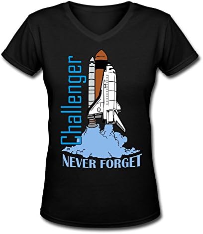 Female Challenger Never Forget V Neck T Shirts T Shirt Printing Homelike