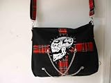 TARTAN PUNK SHOULDER BAG..RETRO COOL