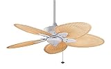 Fanimation Ceiling Fans FP7500MW Windpointe Five Blade Matte white Tropical Indoor Fan 44