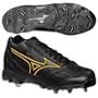 Mizuno 9-Spike Classic G4 Mid - Men's ( sz. 14.0, Black/Gold )