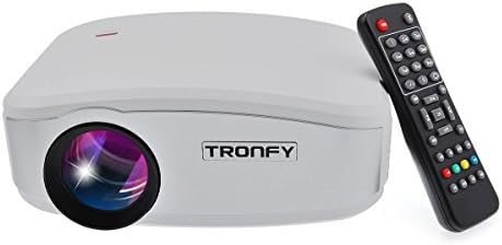 TRONFY Multimedia Mini Led portable Projector for home theater cinema with HDMI/USB/VGA/AV/ATV/MHL Home Entertainment-White