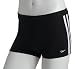 Speedo Men's Fashion Xtra Life Lycra Solid Striped Shoreline Square Leg Swimsuit