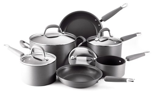 KitchenAid Gourmet Essentials 10-Piece Hard-Anodized Cookware Set