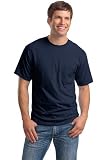 Hanes 5190P Ringspun Cotton Beefy T-Shirt with Pocket