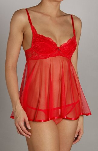 Shirley of Hollywood Drop Diamond Babydoll With Matching Thong (20409)