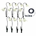 Westinghouse 373028-03P Calla Lily HI-Intensity Aluminum LED Landscape Lighting Set, 8 piece (4 Single Calla Lilies and 4 Double Calla Lilies)