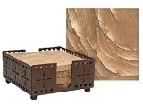 Set of Four Cinnabar Coasters with holder - Style WIMP6