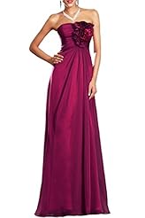 A-line Strapless Chiffon Cocktail 2015 Empire   Waistline Sleeveless Evening Dress/Prom Dress 