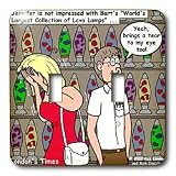 Londons Times Funny Relationships Cartoons - Nerd Dating and Lava Lamps - Light Switch Covers - double toggle switch