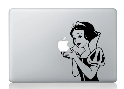 Snow White Macbook Decal Vinyl Stickers Mac Book Pro Apple Decals Sticker Laptop Decorative Computer Accesory Electronics Disney Apple Logo