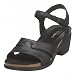 Easy Spirit Women's Role Play Low Heel Sandal,Black,10 1/2 M